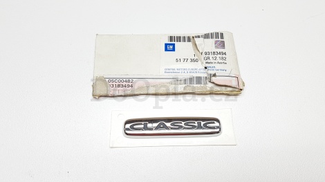 Znak Classic – Opel Astra G 93183494