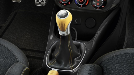 Páka řadící, s manžetou, žlutá, 5-rychlostní – Opel Adam, Corsa D+E 55492982