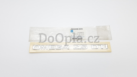 Nápis Omega 2.5 DTI – Opel Omega B 9196374