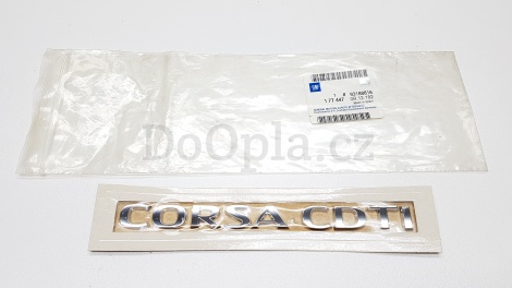 Nápis Corsa CDTI – Opel Corsa D 93188816