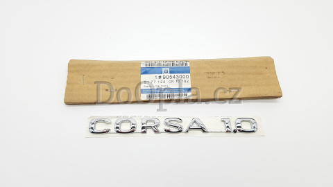 Nápis Corsa 1.0 – Opel Corsa B 90543000