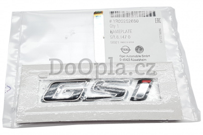 Štítek GSi – Opel Corsa E, Insignia B YR00252680